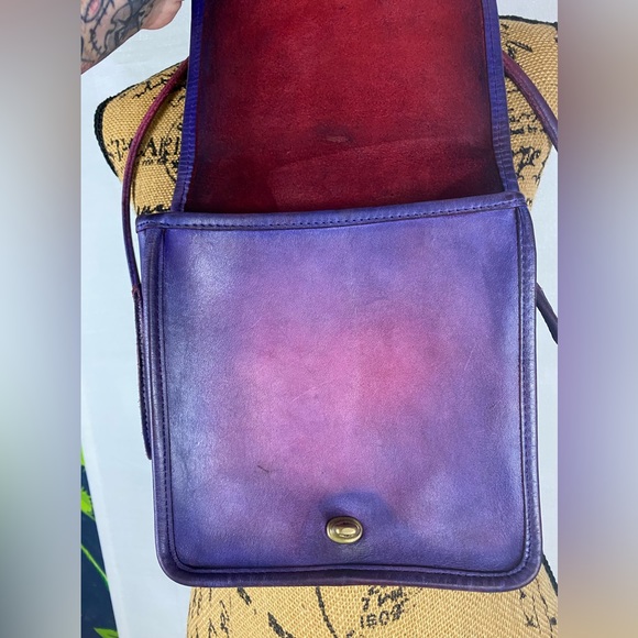 Recycled Riot hand dyed Vintage Coach Compact Pouch - Picture 5 of 15